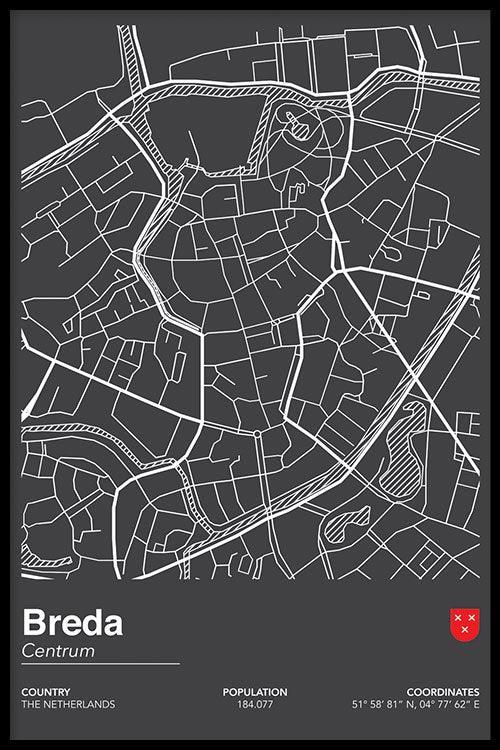 Walljar Stadskaart Breda Centrum II