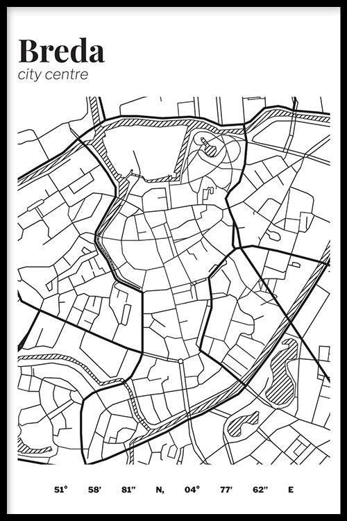 walljar Stadskaart Breda Centrum III