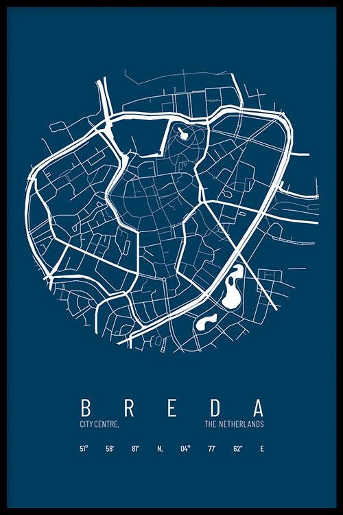 Walljar Stadskaart Breda Centrum IV