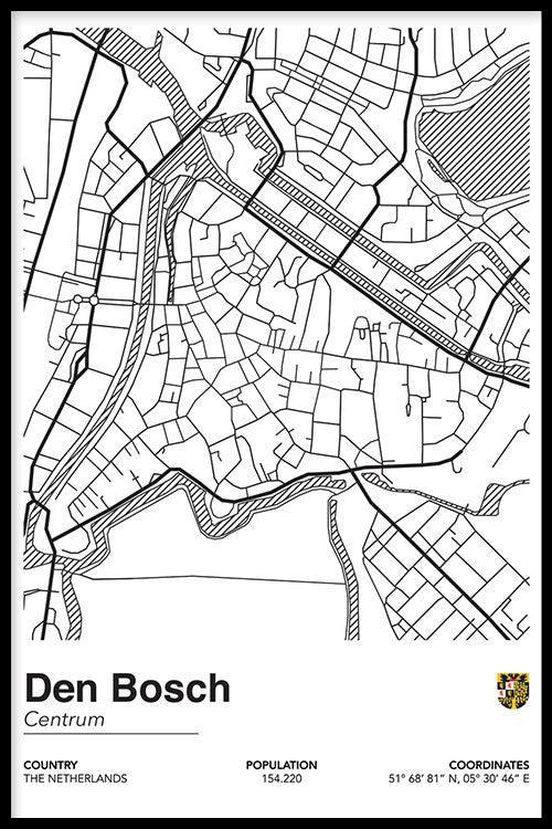walljar Stadskaart Den Bosch Centrum II