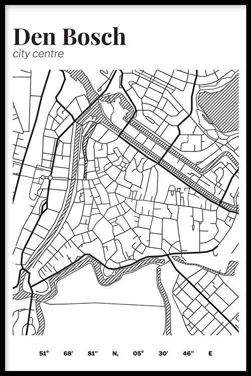 walljar Stadskaart Den Bosch Centrum III