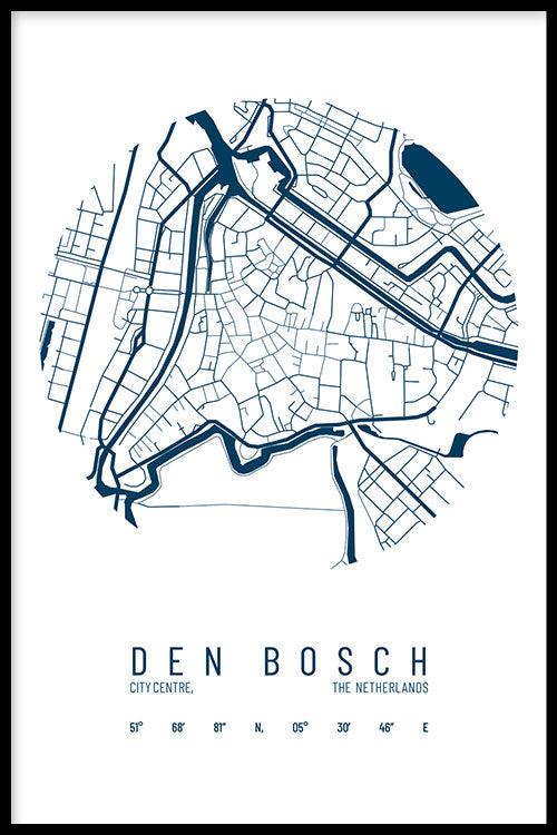 walljar Stadskaart Den Bosch Centrum IV