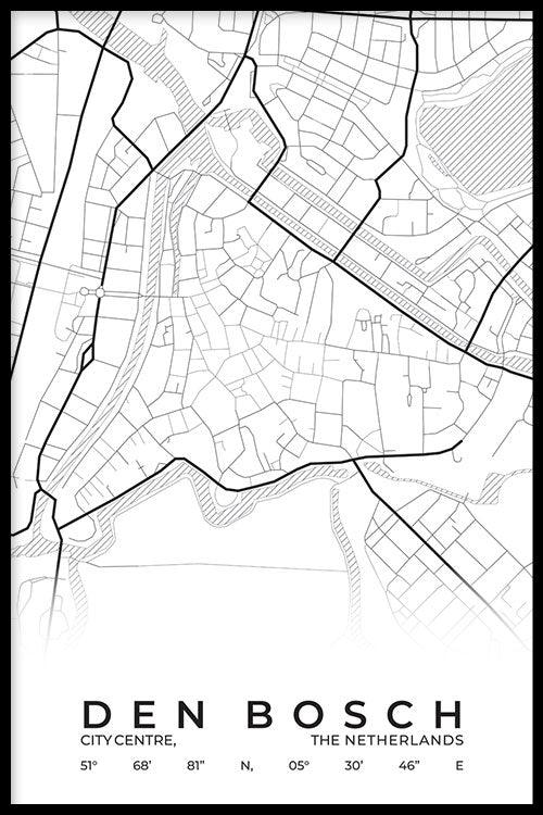 walljar Stadskaart Den Bosch Centrum