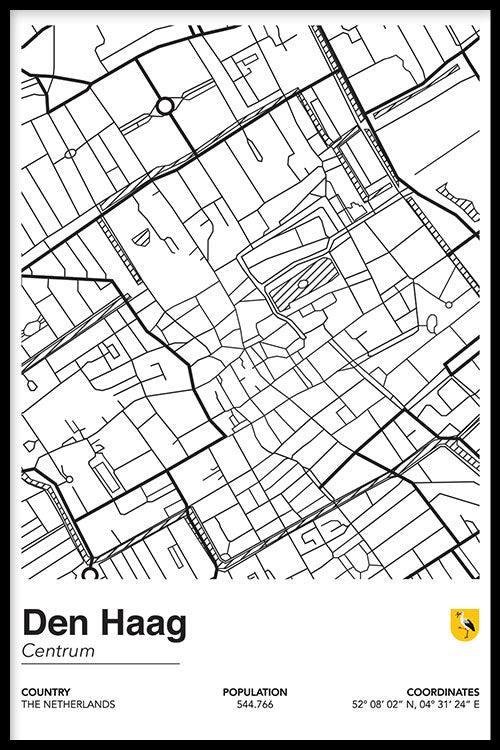 walljar Stadskaart Den Haag Centrum II