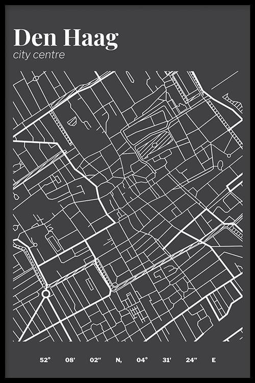 Walljar Stadskaart Den Haag Centrum III
