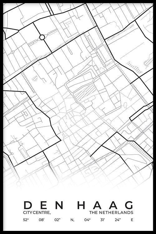 walljar Stadskaart Den Haag Centrum