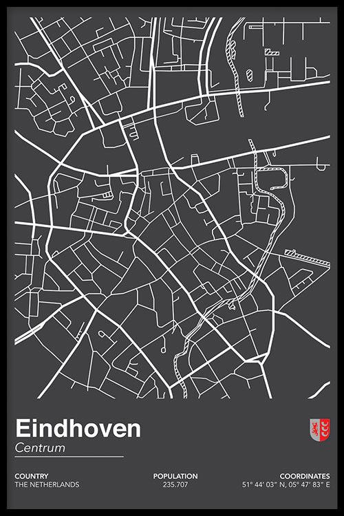 Walljar Stadskaart Eindhoven Centrum II