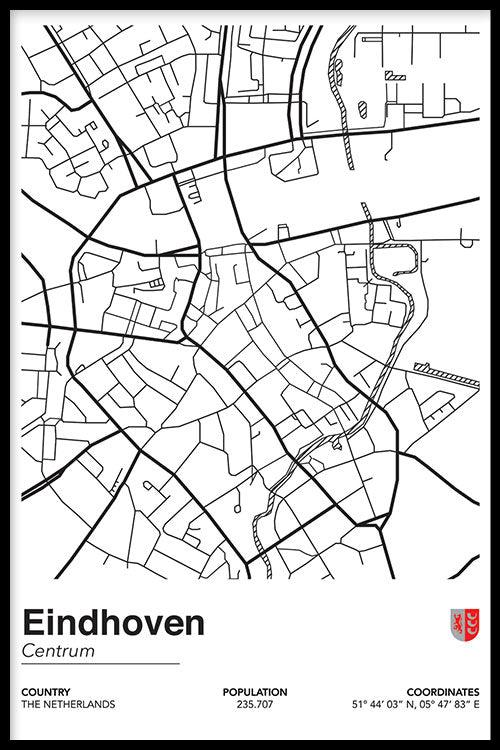 walljar Stadskaart Eindhoven Centrum II