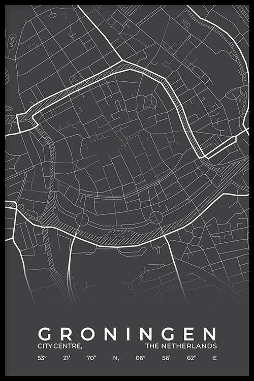Walljar Stadskaart Groningen Centrum