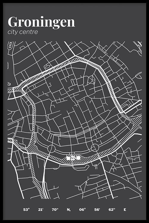 Walljar Stadskaart Groningen Centrum III