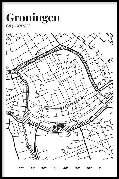 walljar Stadskaart Groningen Centrum III