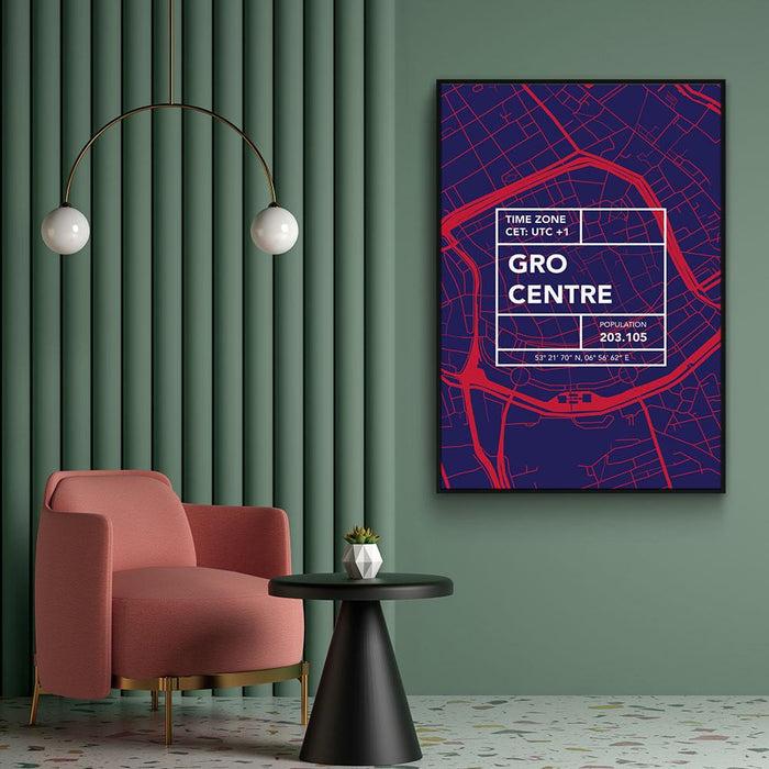 Walljar Stadskaart Groningen Centrum V