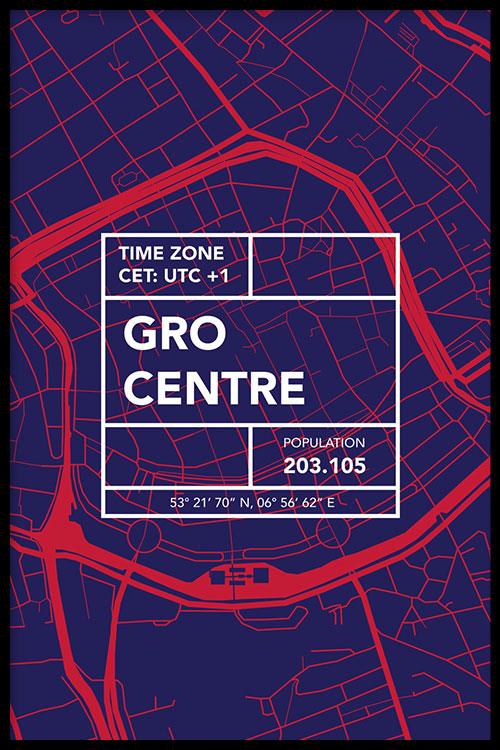 walljar Stadskaart Groningen Centrum V