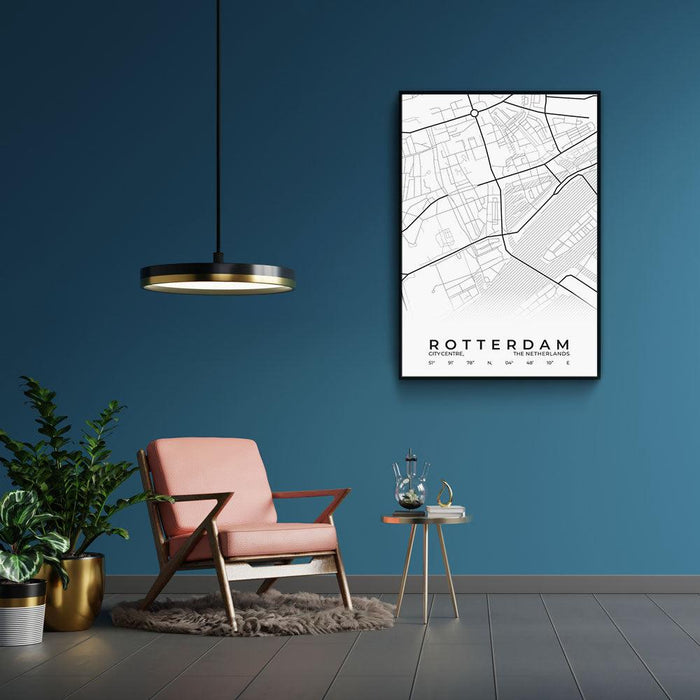 Walljar Stadskaart Rotterdam Centrum