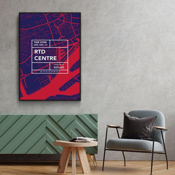 Walljar Stadskaart Rotterdam Centrum V