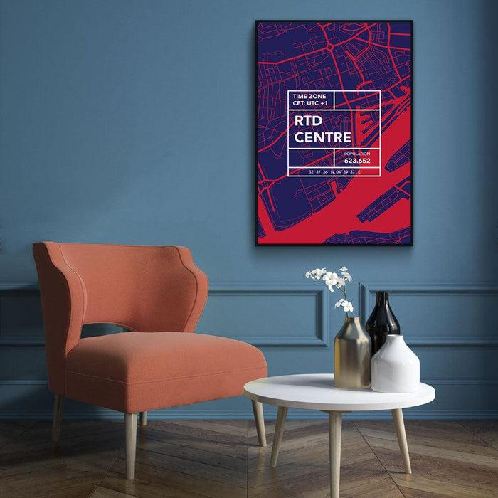 Walljar Stadskaart Rotterdam Centrum V