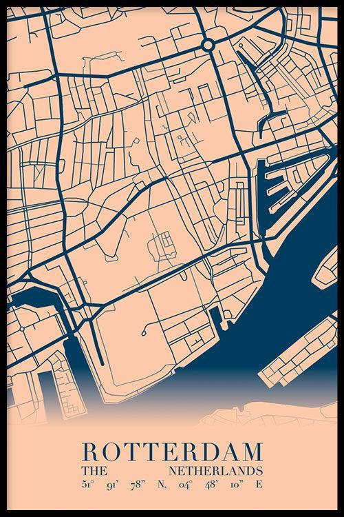 Walljar Stadskaart Rotterdam Centrum VI