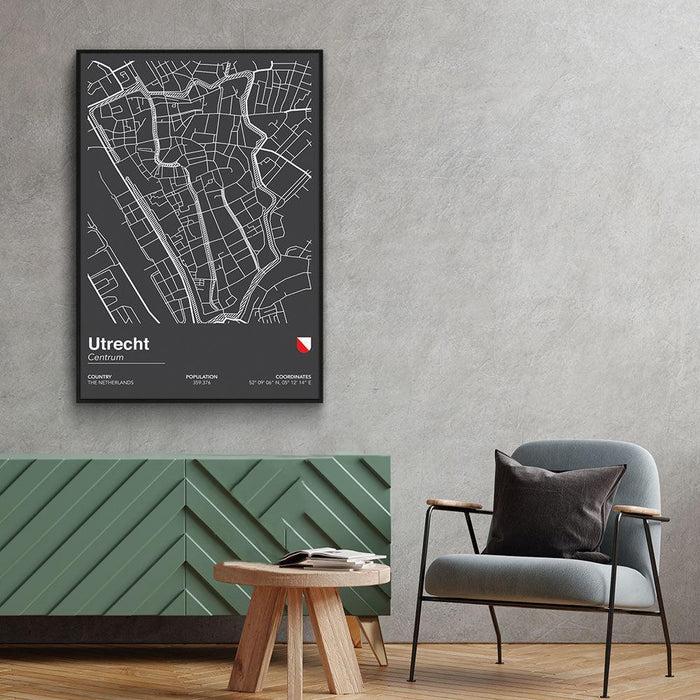 Walljar Stadskaart Utrecht Centrum II