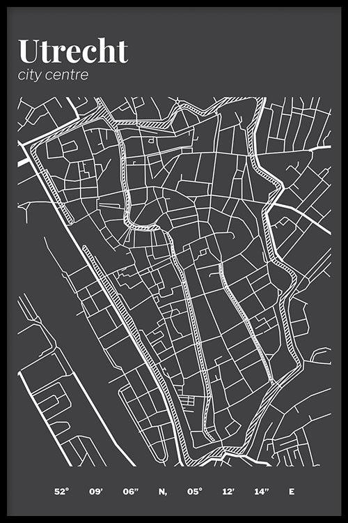 Walljar Stadskaart Utrecht Centrum III
