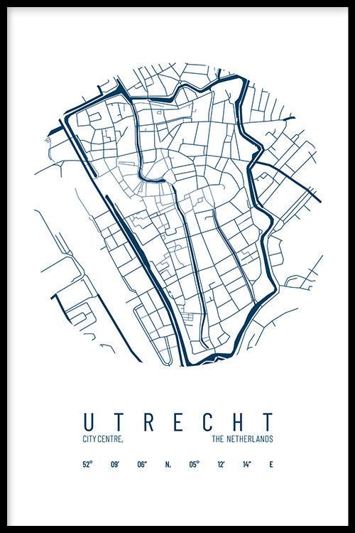 walljar Stadskaart Utrecht Centrum IV