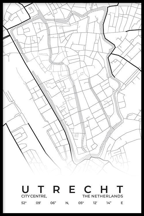 walljar Stadskaart Utrecht Centrum