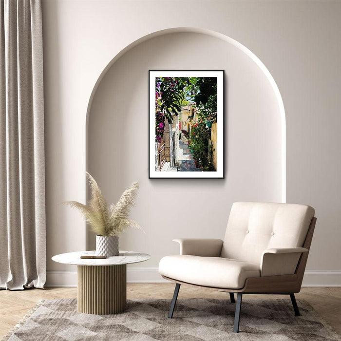 Walljar Stairs Of Flowers