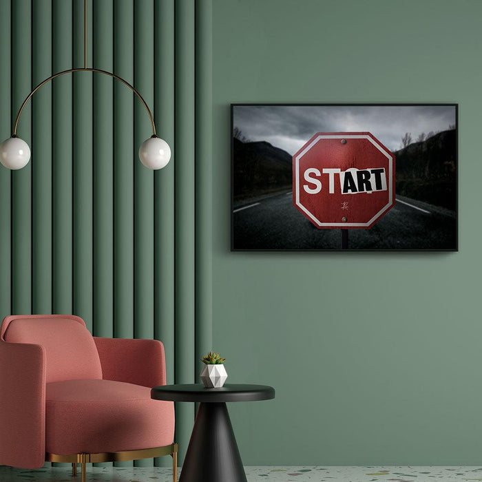 Walljar Stop Sign (Night)