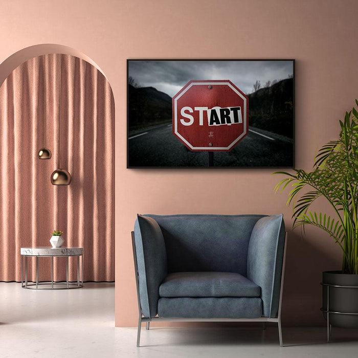 Walljar Stop Sign (Night)