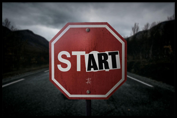 walljar Stop Sign (Night)