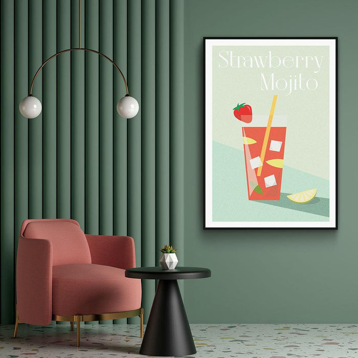 Walljar Strawberry Mojito