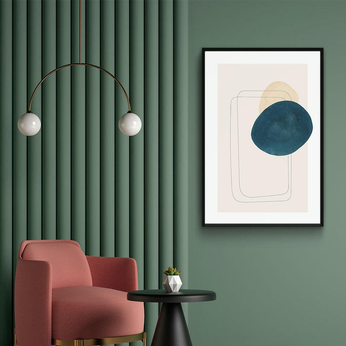 Walljar Teal Circle