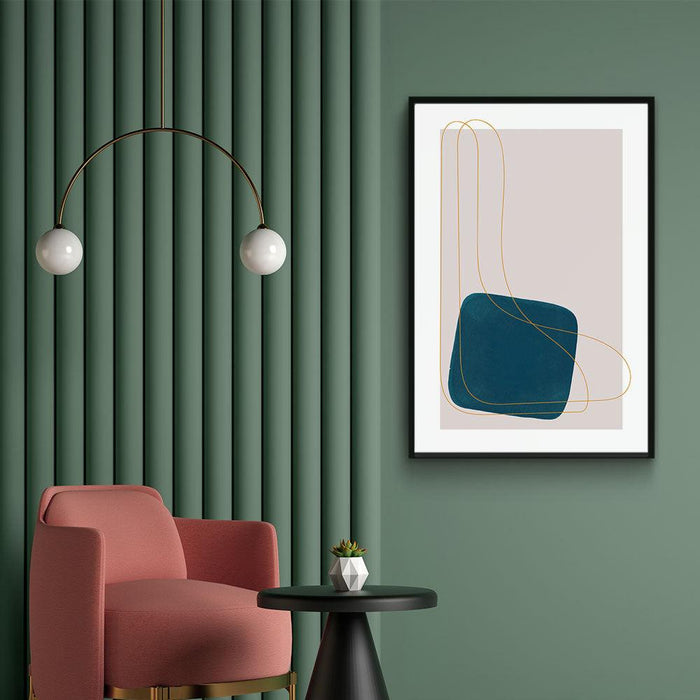 Walljar Teal Square