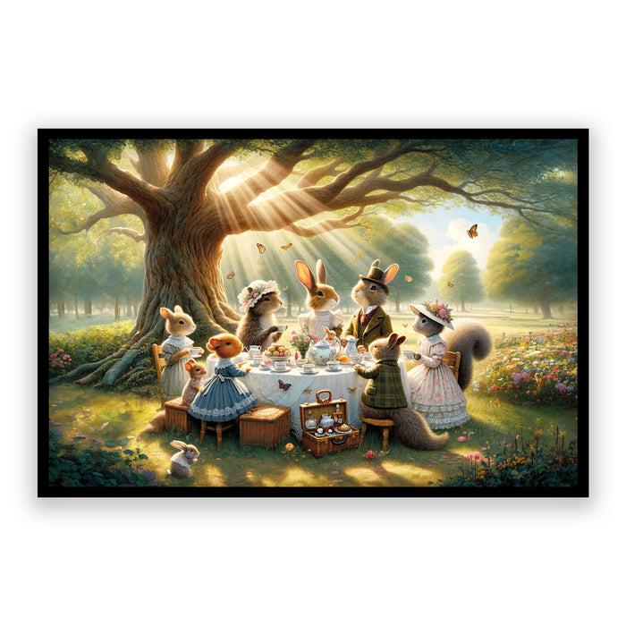 Walljar Theetijd Met Bosbewoners In De Zon