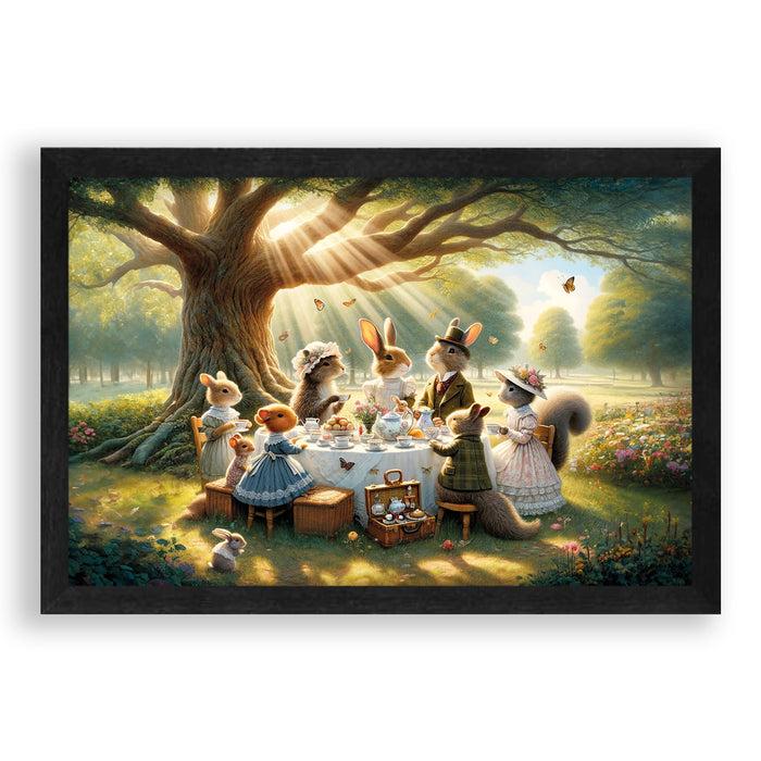 Walljar Theetijd Met Bosbewoners In De Zon