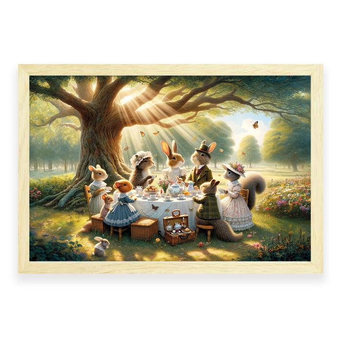 Walljar Theetijd Met Bosbewoners In De Zon