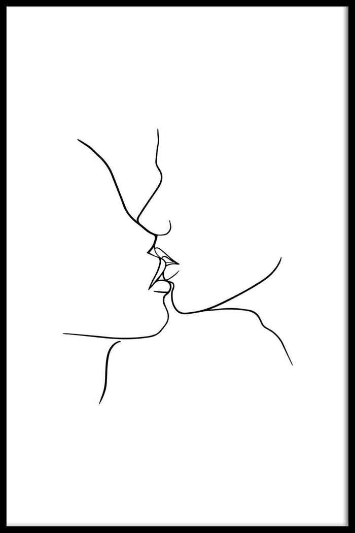 walljar Touching Lips