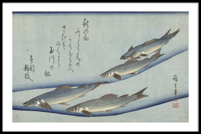walljar Utagawa Kuniyoshi - Trout