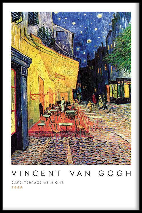 walljar Vincent van Gogh - Caféterras Bij Nacht