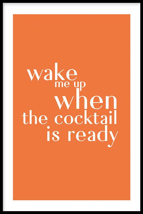 walljar Wake Me Up When The Cocktail Is Ready