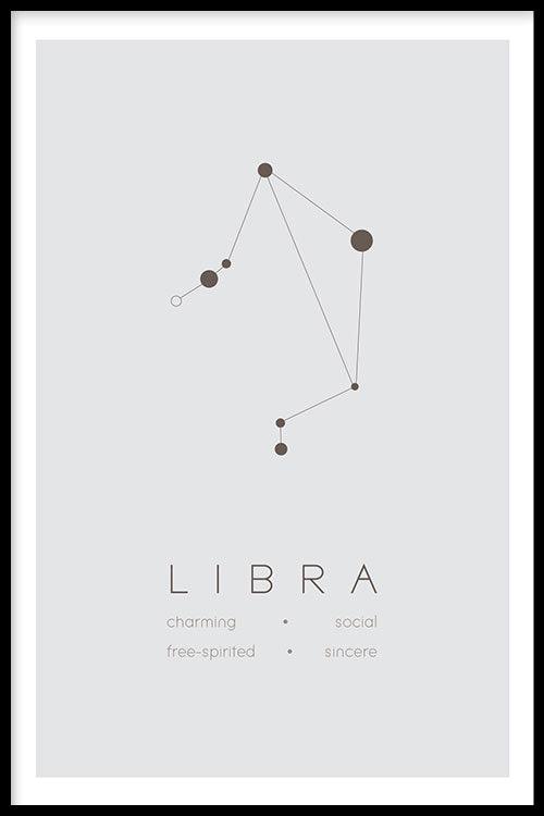 walljar Weegschaal Sterrenbeeld