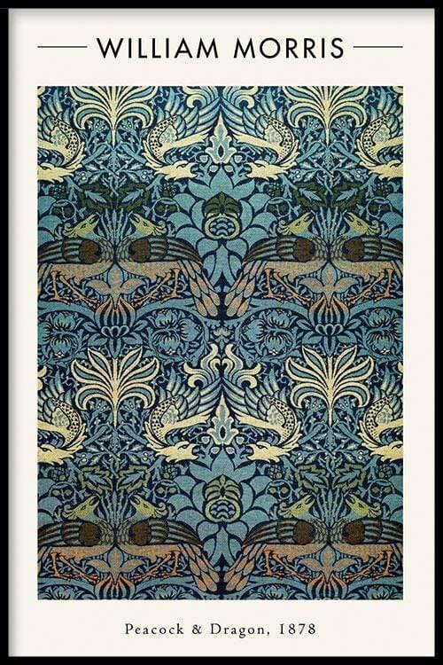 walljar William Morris - Peacock and Dragon