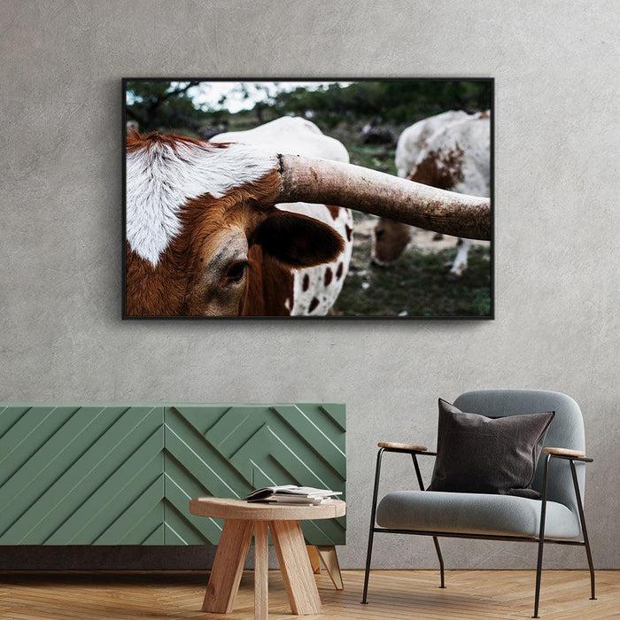 Walljar Wit Met Bruine Koe