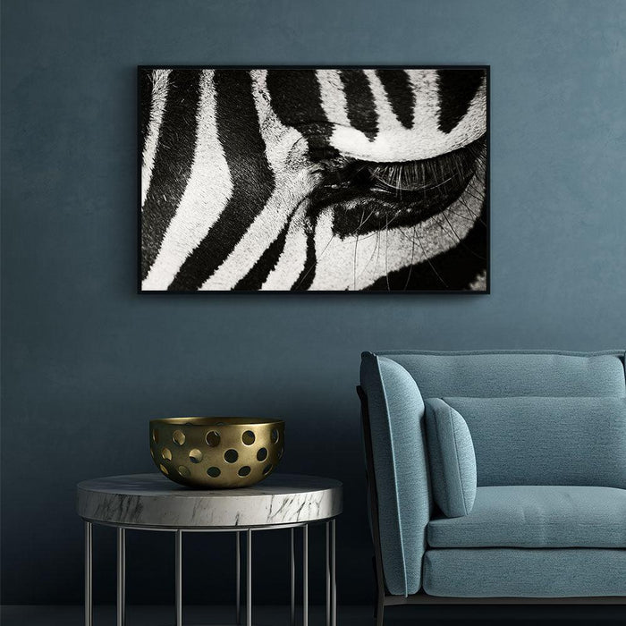 Walljar Zebra Up Close