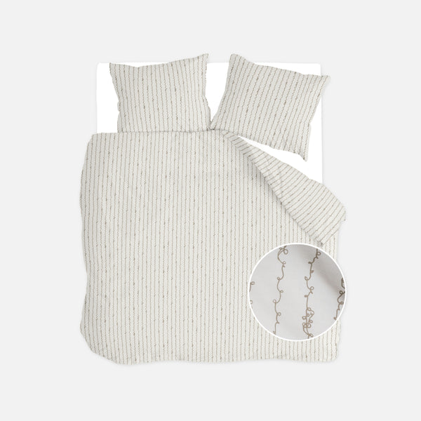 walra Dekbedovertrek Remade Scribble Symphony Beige