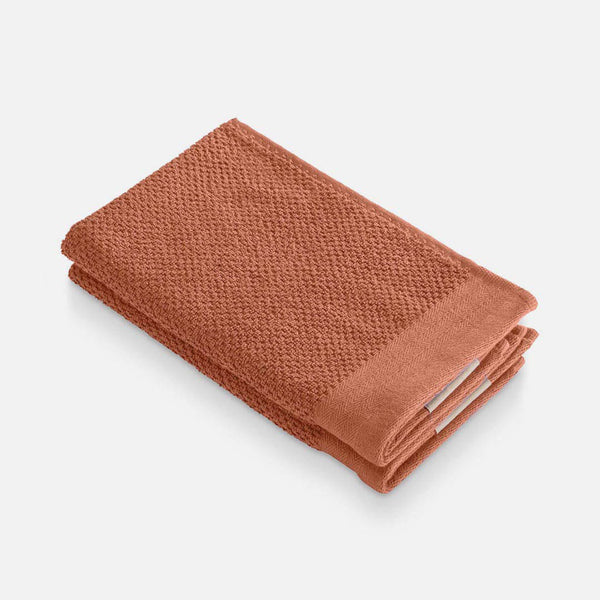 walra Gastendoekjes Soft Cotton Popcorn Terra 30x50 cm