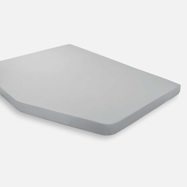 walra Hoeslaken Jersey Stretch Frans bed links Grijs 130/160x180/210 cm