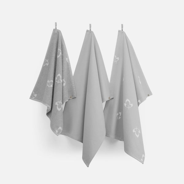 walra Keukenset Glossy Grapevine Grijs 2x 50x70 + 1x 50x50 cm