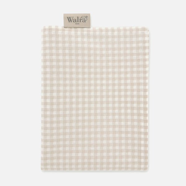 walra Ledikantlaken Mini Checkmates Beige 100x150 cm