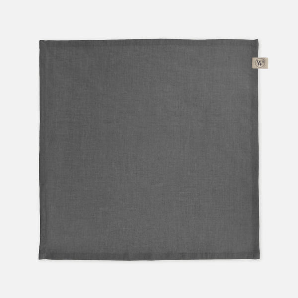 walra Servet Set Lovely Linen Antraciet 4x 40x40 cm