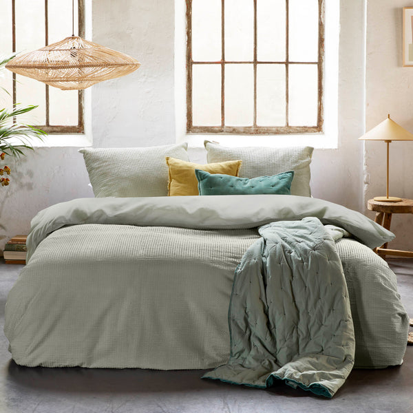 Walra Dekbedovertrek Basic & Tough Theegroen